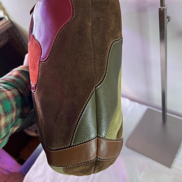 Coach Vintage Poppy For Peace Suede Tote Limited Edition - Picture 9 of 15